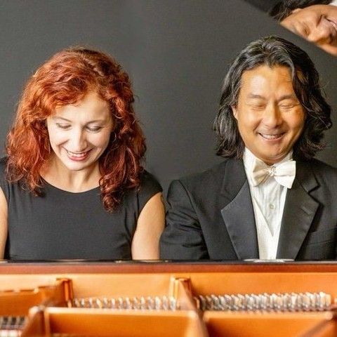 🎹 This Wednesday for our Mallery Concert Series come enjoy the dynamic piano duo Mada & Hugh!🎶 Mădălina-Claudia Dănilă, a Romanian-born pianist and graduate of the Bucharest Conservatory, is pursuing her Doctor of Musical Arts (DMA) in piano at Temple University while teaching at Cunningham Music School. Hugh Sung, a graduate of The Curtis Institute of Music, is the Vice President of Cunningham Piano Company and a teacher on ArtistWorks, an online music platform.  Together, they merge classical brilliance with modern innovation, creating unforgettable performances. Join us during free period for this dynamic musical experience! 🎵

When: Wednesday, Nov 20th 11:20am - 12:20pm
Where: Mallery Room, Fine Arts Building

📸Photo from Artist Website