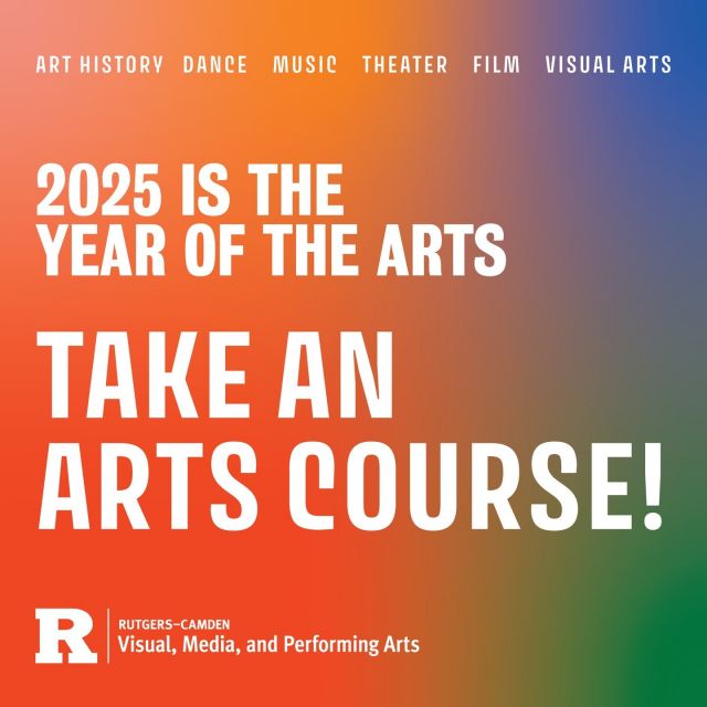 Explore the arts this coming Spring semester with VMPA! 🎨Learn more about topics in art history and film. 🎭🎞️Expand your skills on the stage or a canvas. Find out what we have to offer and register for courses here: 

https://vmpa.camden.rutgers.edu/2025-is-the-year-of-the-arts/

📸Design by Ari