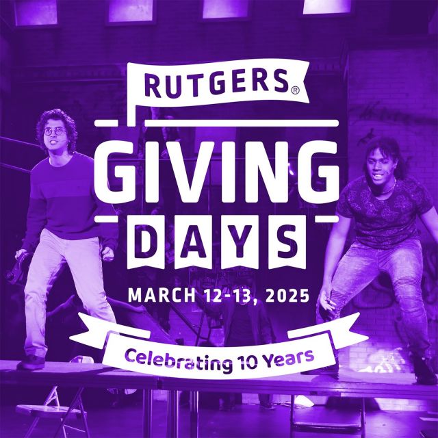 🌟 Be a Part of Rutgers Giving Days! 🌟 Join us today, March 12, and tomorrow, March 13, for an exciting 48-hour giving campaign celebrating the 10th anniversary of this incredible event! 🎉 Our arts programs at Rutgers–Camden offers fantastic opportunities to delve into visual arts, art history/museum studies, and performing arts! Whether it's Animation, Graphic Design, Music, or Theater, our program is here to help you develop essential skills across all creative fields. Let's unite as a community to support what matters most: access to academic excellence, building community, and committing to the common good. 🌈 
Visit the link in our bio to donate! 🔗